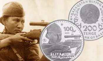 Памяти героини: в Казахстане отчеканили монету Áliya Moldaǵulova. 100 Jyl