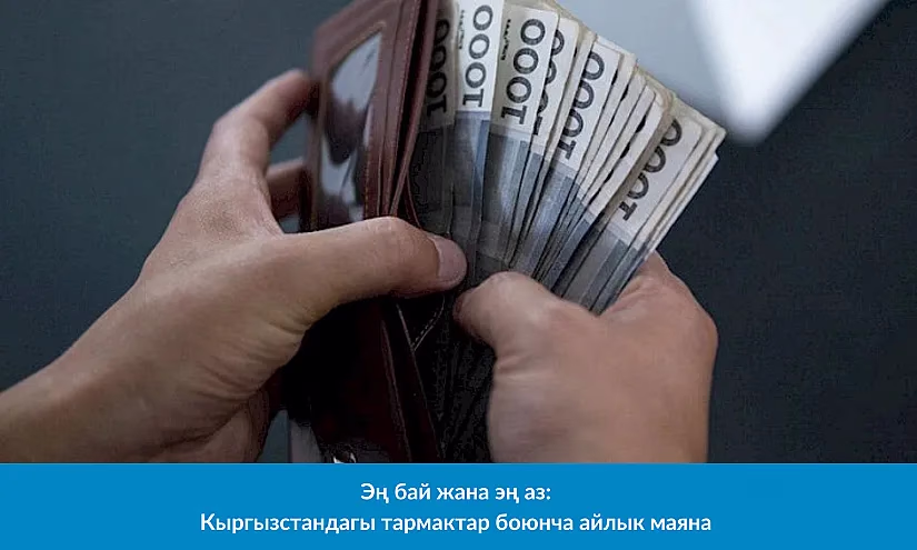 Эң бай жана эң аз: Кыргызстандагы тармактар боюнча айлык маяна