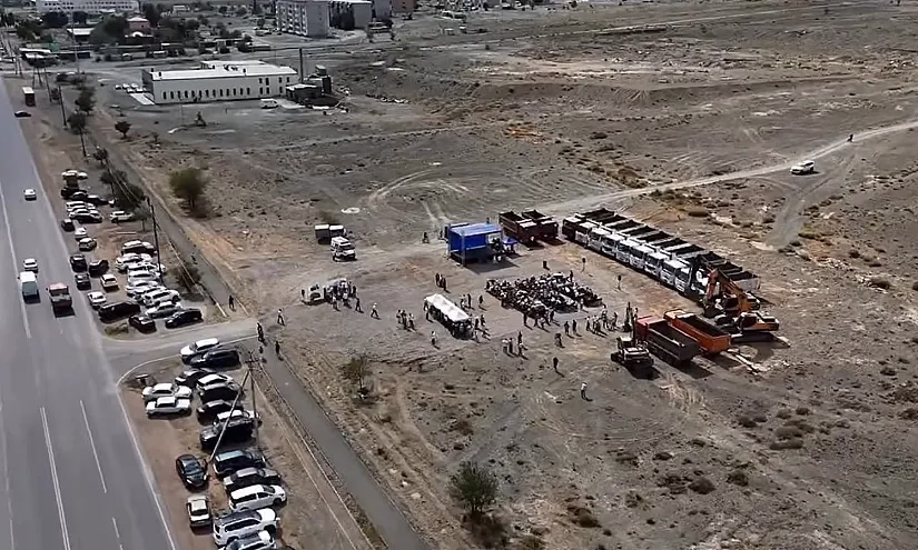 В Балыкчы началось строительство 12-этажных ипотечных домов