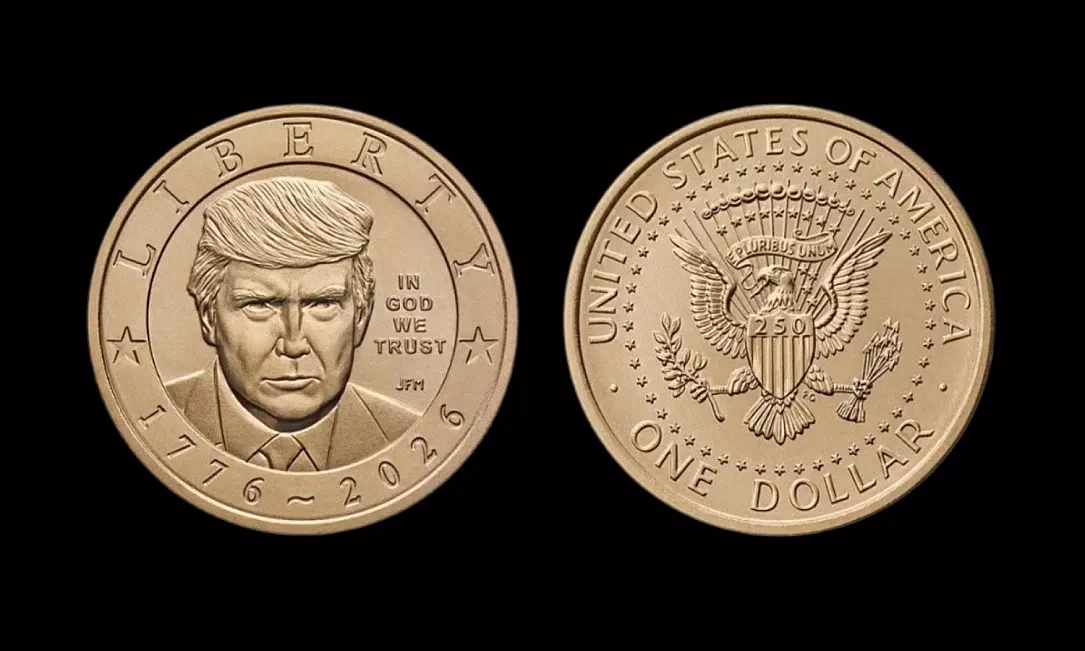 В США выпустят золотой доллар с изображением Дональда Трампа