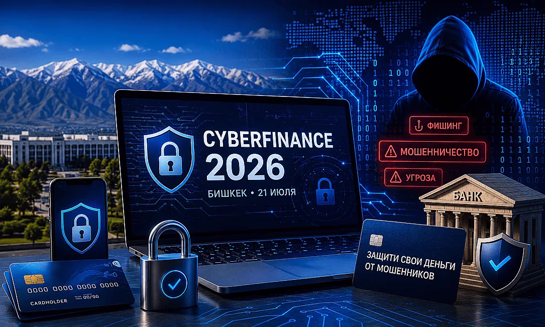 Как защитить деньги от мошенников: в Бишкеке пройдет форум CYBERFINANCE 2026