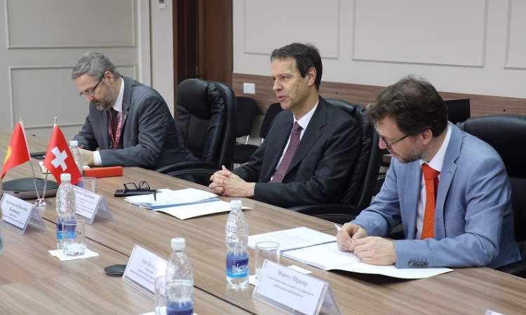 В Нацбанке КР обсудили вопросы партнерства с делегацией из Швейцарии